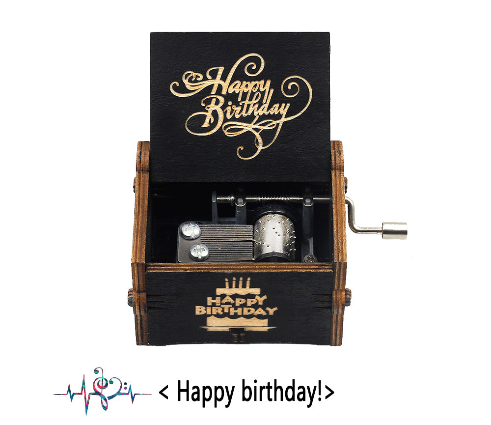 Harry Potter Hand-Cranked Wooden Music Box