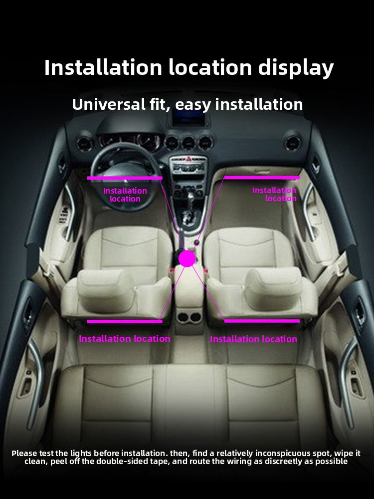 USB Auto-Innenraumbeleuchtung mit Musiksynchronisierung