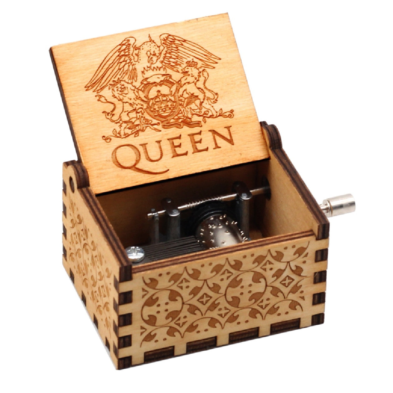 Harry Potter Hand-Cranked Wooden Music Box