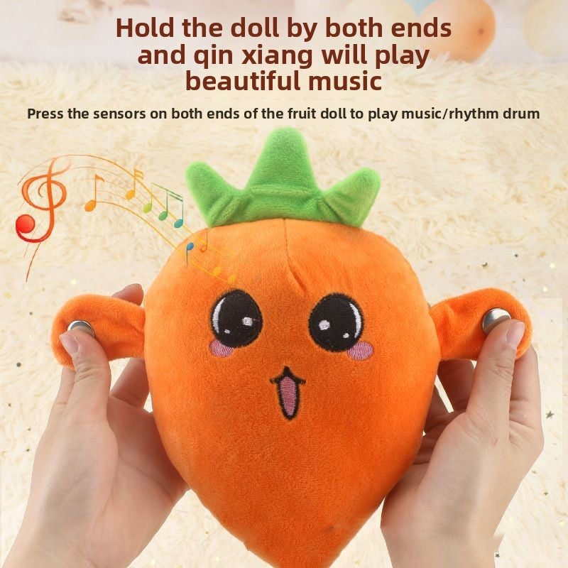 Interactive Fruit Plush Toy with Music