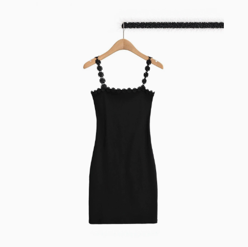 Lace Suspender Bodycon Dress