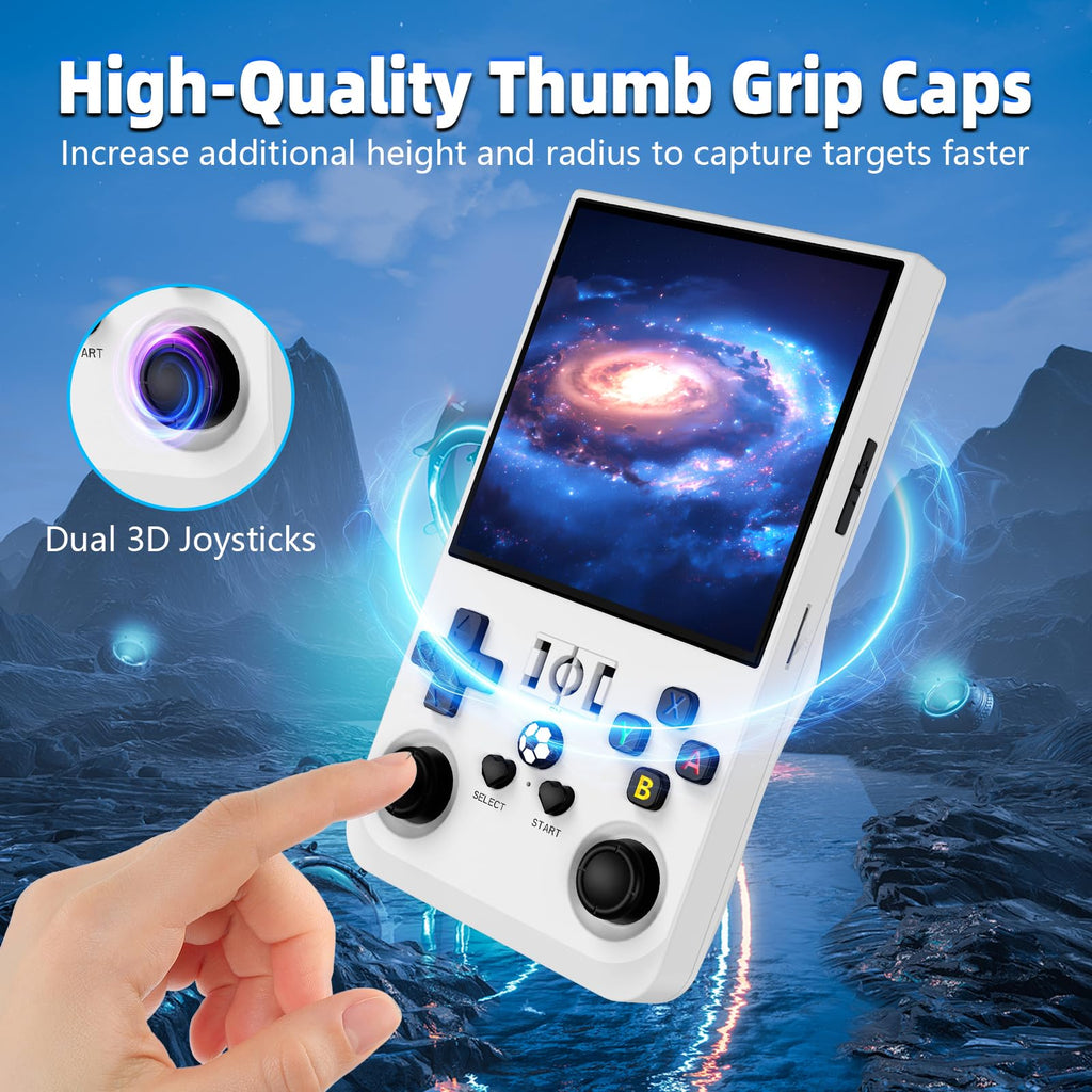 R36MAX Retro Gaming Console, Retro Handheld Games Console with 64GB TF Card, Portable Hand Held Open Source Linux System, 4.0 inch IPS HD Screen Video Game Consoles, 4000mAh Battery