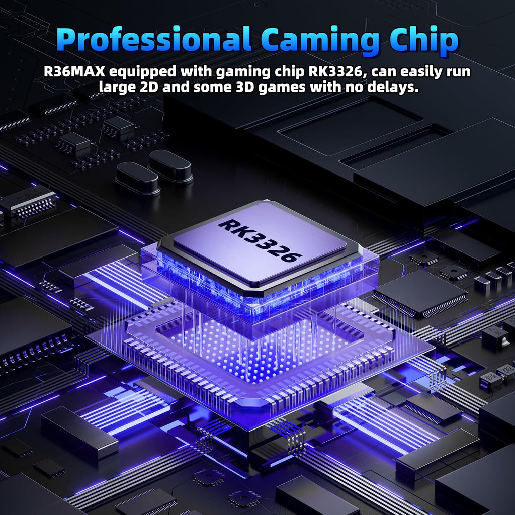 R36MAX Retro Gaming Console, Retro Handheld Games Console with 64GB TF Card, Portable Hand Held Open Source Linux System, 4.0 inch IPS HD Screen Video Game Consoles, 4000mAh Battery