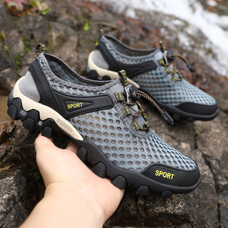 Men's Summer Lightweight Breathable Mesh Hiking Wading Shoes Teemdrop