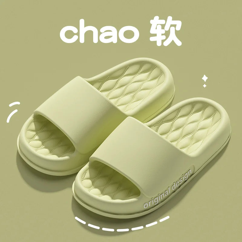 Summer Slippers Soft Non-slip Sole Cloud Sandals for Home Beach Indoor Outdoor