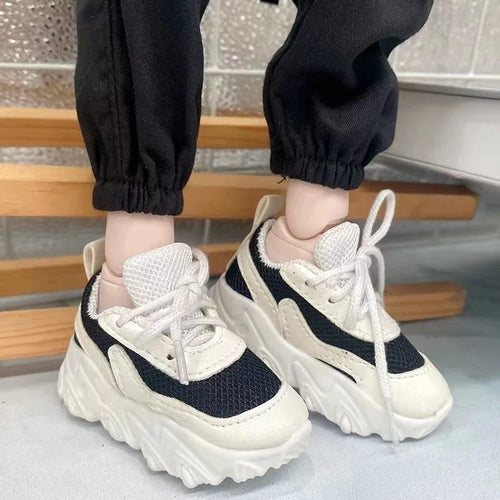 60CM Doll Basketball Shoes 1/3 BJD Sneakers SD Doll Accessories Fashion Casual Shoes Black White Multicolor Shoes Dress Up Doll