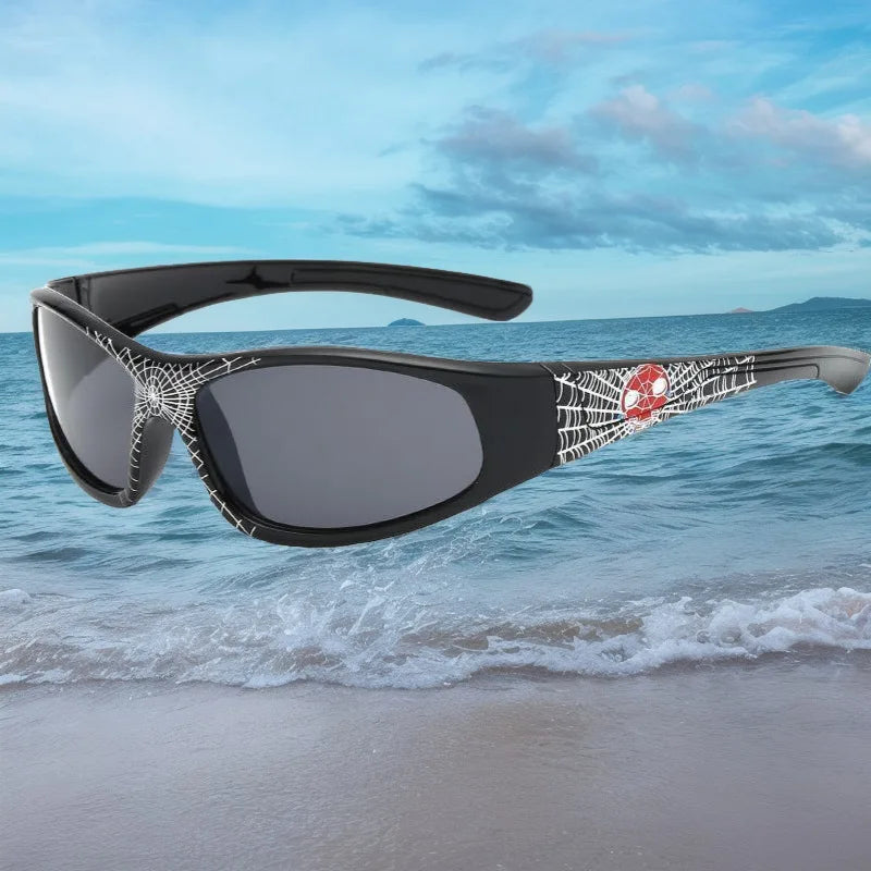 Neu auf Lager: Marvel Spider-Man Serie Cartoon-Accessoires Coole Sonnenbrille mit Mehrfarb-UV-Schutz für Jungen, Geschenk, Großhandel