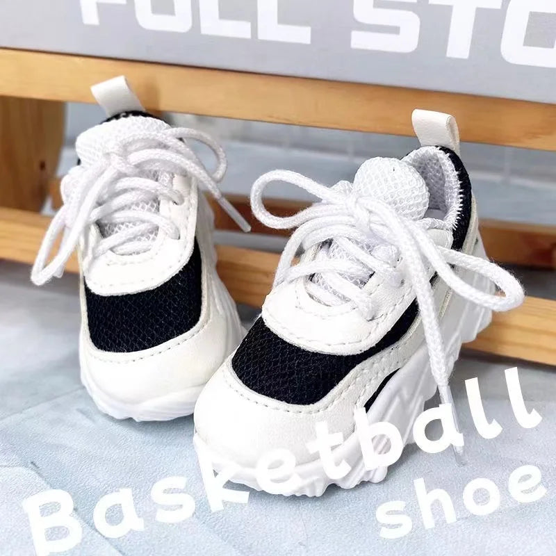 60CM Doll Basketball Shoes 1/3 BJD Sneakers SD Doll Accessories Fashion Casual Shoes Black White Multicolor Shoes Dress Up Doll