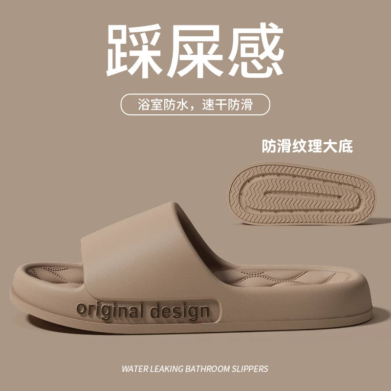 Summer Slippers Soft Non-slip Sole Cloud Sandals for Home Beach Indoor Outdoor