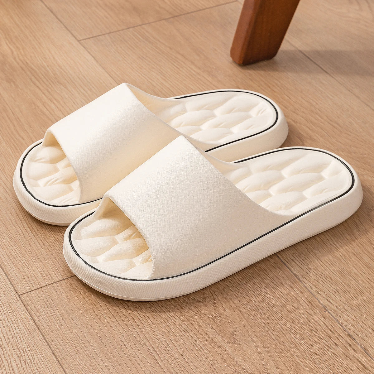 Summer Slippers Soft Non-slip Sole Cloud Sandals for Home Beach Indoor Outdoor