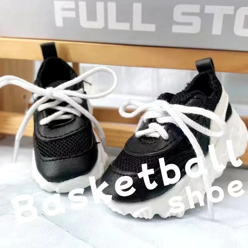 60CM Doll Basketball Shoes 1/3 BJD Sneakers SD Doll Accessories Fashion Casual Shoes Black White Multicolor Shoes Dress Up Doll