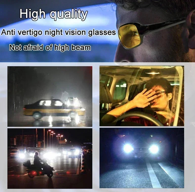 Day & Night Driving Glasses - HD Anti-Glare with Enhanced Night Vision (UV400 Protection)