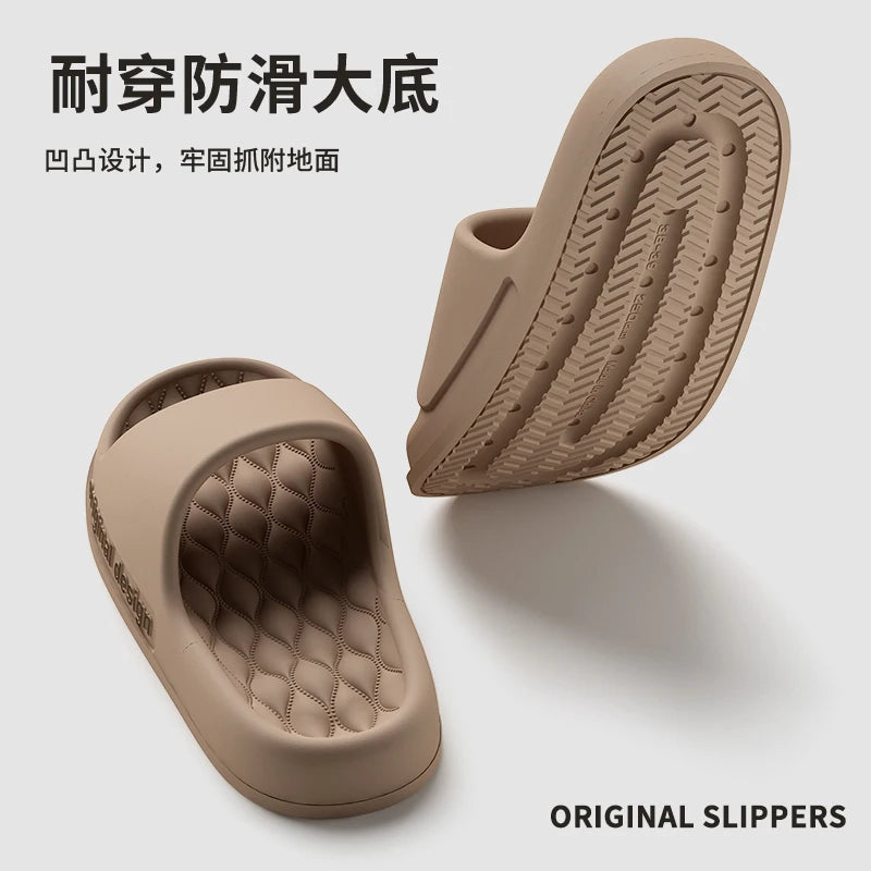 Summer Slippers Soft Non-slip Sole Cloud Sandals for Home Beach Indoor Outdoor