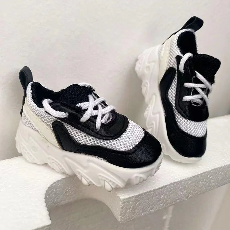 60CM Doll Basketball Shoes 1/3 BJD Sneakers SD Doll Accessories Fashion Casual Shoes Black White Multicolor Shoes Dress Up Doll