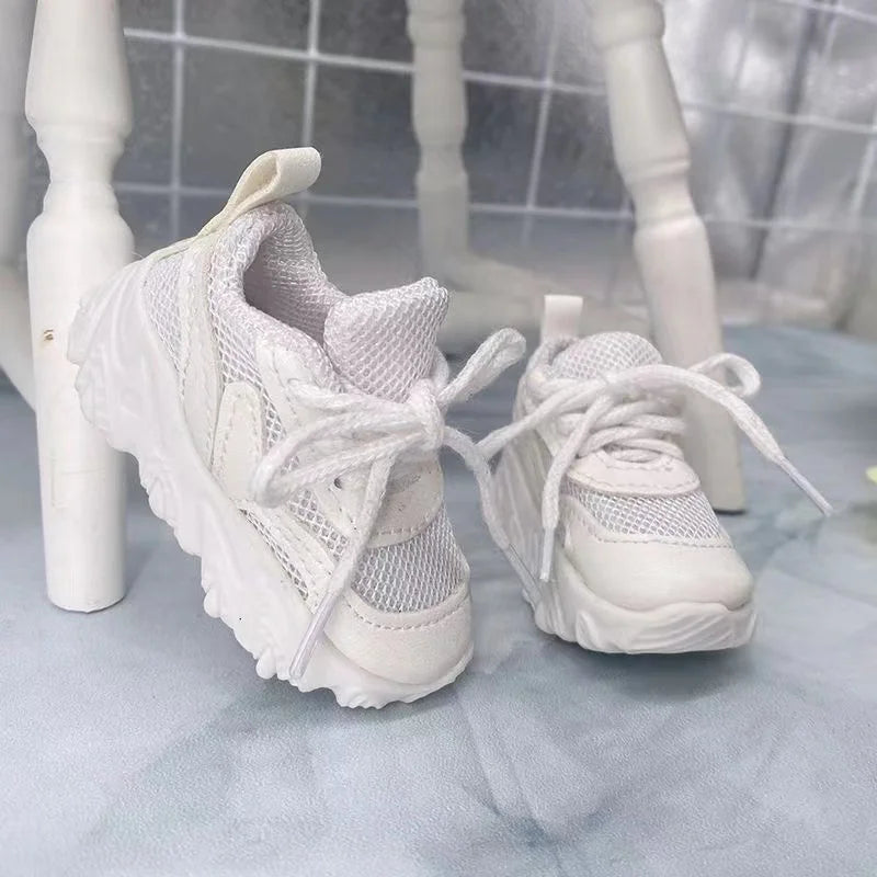 60CM Doll Basketball Shoes 1/3 BJD Sneakers SD Doll Accessories Fashion Casual Shoes Black White Multicolor Shoes Dress Up Doll