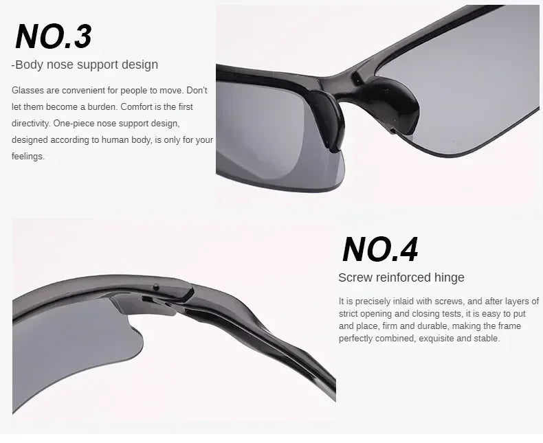 Day & Night Driving Glasses - HD Anti-Glare with Enhanced Night Vision (UV400 Protection)