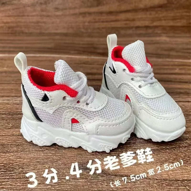 60CM Doll Basketball Shoes 1/3 BJD Sneakers SD Doll Accessories Fashion Casual Shoes Black White Multicolor Shoes Dress Up Doll