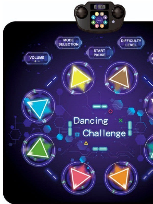 LED Bluetooth Rechargeable Dance Mat with Music