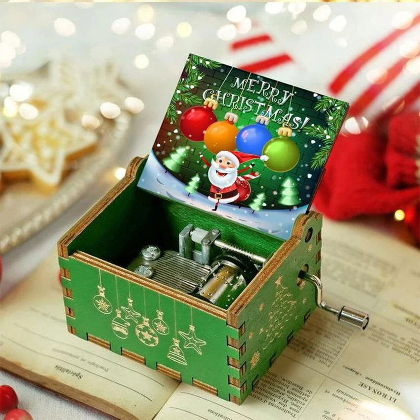 Harry Potter Hand-Cranked Wooden Music Box