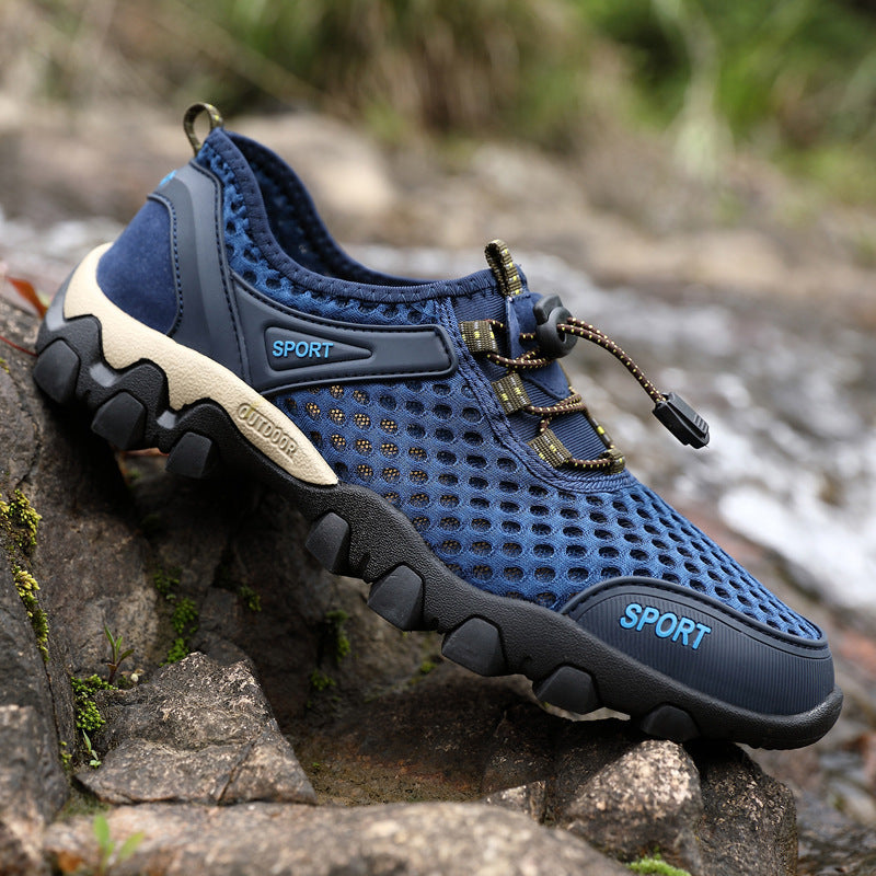 Men's Summer Lightweight Breathable Mesh Hiking Wading Shoes Teemdrop